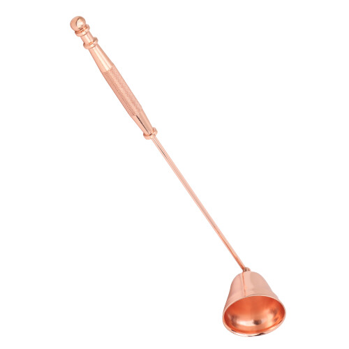 Edelstahl-Teelichtlöscher mit langem Griff, Roségold 2