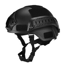 Military Tactical Helmet Cycle Helmet Airsoft Gear Paintball Head Protector For Bike Riding Night Vision Sport Camera Mount Black