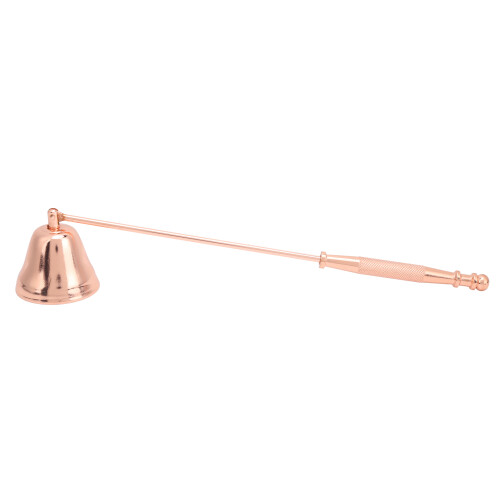 Edelstahl-Teelichtlöscher mit langem Griff, Roségold 1