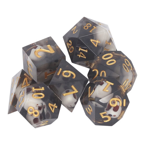 Polyedrisches Würfelset, Rollenspiel, Epoxidharz, 1