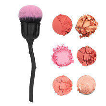 Nail Dust Brush Rose Form Nylonfasern 19cm Fluffy Make-up Pinsel