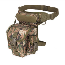 Adjustable Motorcycle Leg Bag Nylon For Men Drop Leg Bag Forest Digital Pattern
