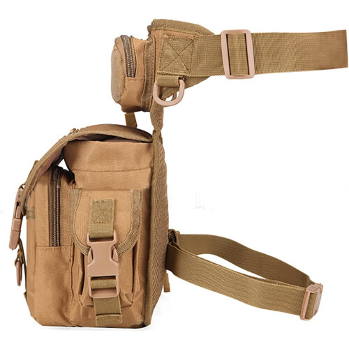 Adjustable Motorcycle Leg Bag Nylon For Men Drop Leg Bag Forest Digital Pattern 2