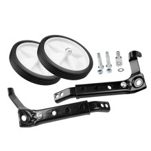 1 Pair Kids Bike Training Wheels Accessories Lightweight for Bike Beginners Mounted Kit Bicycle Stabilizers for Cycling Installation Black