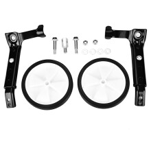 Adjustable speed bicycle training wheels for children's bike 1622 inches, Black