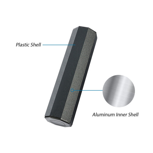 Achteckiger Aluminium-Shaker, Maracas, 1
