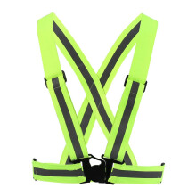 Visibility Reflective Vest, Elastic Safety Belt, Adjustable Gear for Night Running, Cycling and Jogging