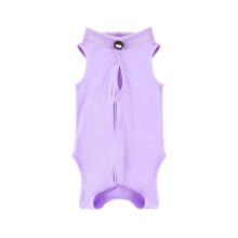 Cat Surgery Recovery Suit Purple M For Postoperative Spay Care Abdominal Wound ECollar Alternative