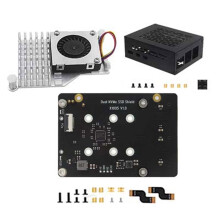 X1005 Dual NVMe SSD Adapter Board for Mini PC Speed Storage Expansion with Cooling Fan