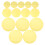 15Pcs Yellow Pet Light Gel Diffuser Sheets Adhesive Warm Light Filter 10