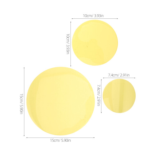 15Pcs Yellow Pet Light Gel Diffuser Sheets Adhesive Warm Light Filter 1