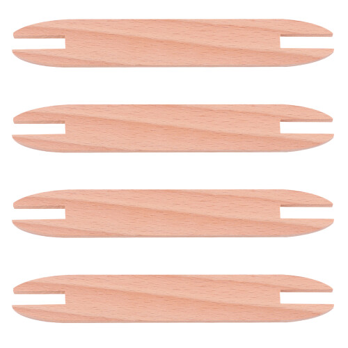 4Stk Holz Web-Schiffchen Für Diy Strick- Und Bastelarbeiten