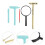 1Set Lightweight Metal Archaeological Digging Tools Kit for Kids 9