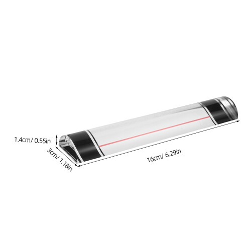 2Pcs Handheld Transparent Magnifying Rulers for Home and Study Use 2
