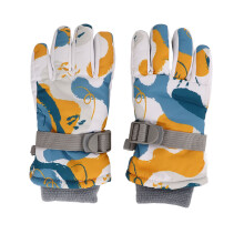 Kids Ski Gloves Warm Fleece Windproof Touch Screen Compatible Gloves Waterproof Gloves For Boys Girls Winter Sports