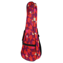 Stylish Waterproof Ukulele Bag Made of Oxford Fabric with Geometric Pattern, Portable and Padded for Tenor Ukuleles