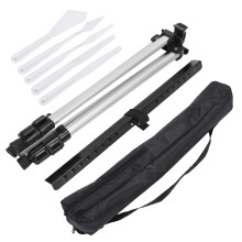 Adjustable Aluminum Easel For Canvases And Presentations, Folding Tripod Floor Tabletop Stand With One Button Lock Mechanism, Durable Light Weight