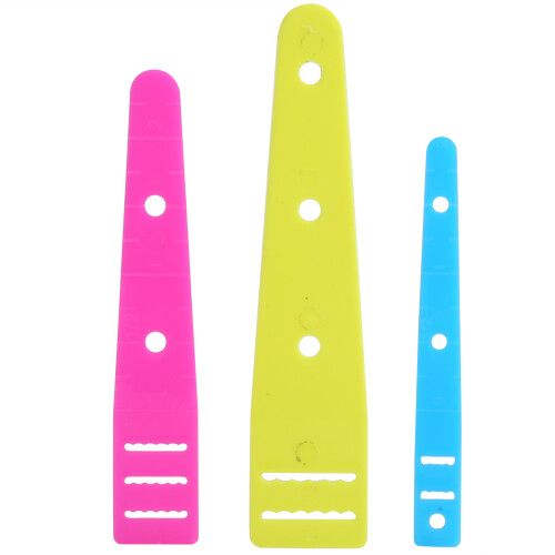 Set of 3 Flat Plastic Color Threaders Easy Pull Band Sewing Accessories for DIY 1