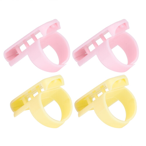 4Pcs Stricken Fingerhut Finger Guide Splitter für 2
