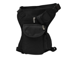 Motorcycle Leg Bag Waterproof MultiPocket Thigh Waist Pack with Breathable Mesh for Riding Khaki