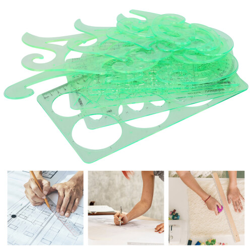 12Pcs Zeichnung Vorlage Multifunktionale Messung
