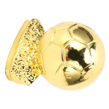 3cm Metallischer goldener Globus-Fußball-Trophäe Fan-Deko, 46g