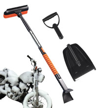 Snow Shovel, Ice Scraper, Snow Clearing Kit, Portable Folding Snow Brush
