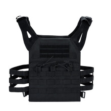 Camouflage Tactical Vest Tactical Aviation Soft JPC Vest Outdoor Sports CS Combat Carrier Vest One Size Black