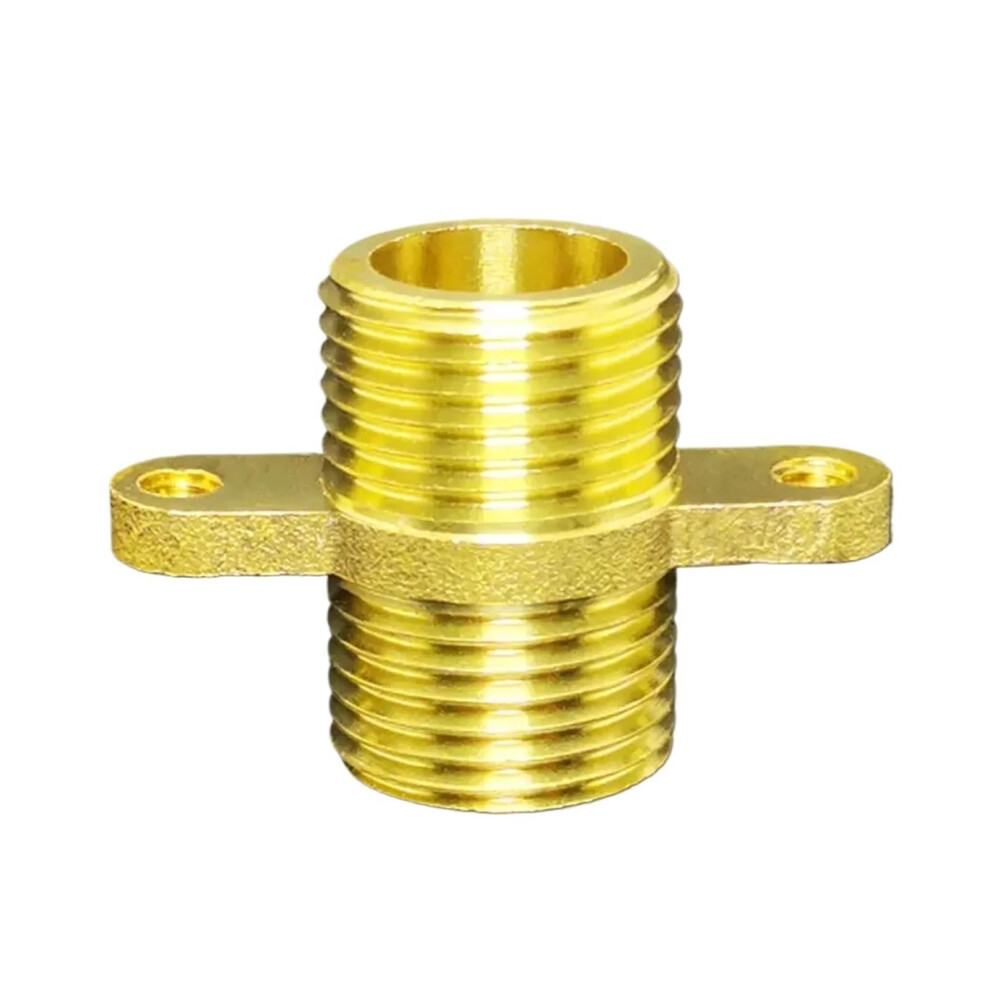 Brass Pipe Nipple Fitting With Fixing Bracket Quick Coupler Adapter 1/2 Bsp Male To Male Ref: 9750 9382693939098