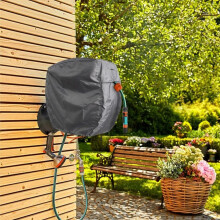 Garden Hose Reel Cover 60 x 45 x 60cm Wall Mounted Retractable Water Hose Reel Protective Cover 420D Oxford Fabric to Protect Hose