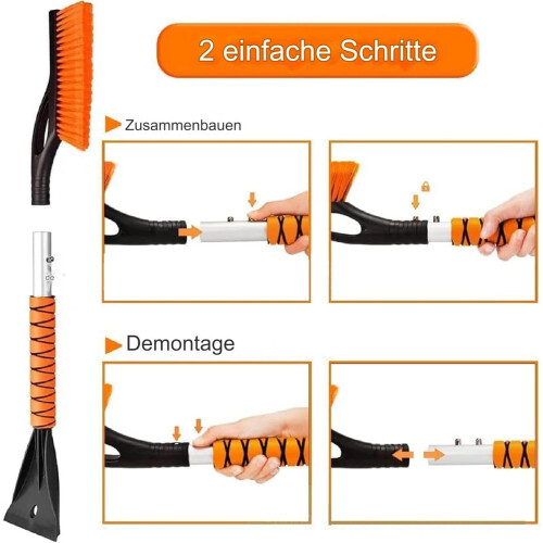 Removable Snow Scraper, Aluminium Ice Scraper, Robust Car Accessories 2