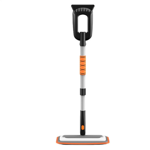 Snow Removal Tool, Extendable Car Ice Scraper, Windshield Brush, Orange