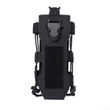 Molle Kettle Bag Camping Lightweight Water Bottle Bag for Backpack Attachment (Black)
