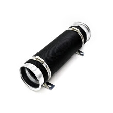 Air Filter Intake Telescopic Tube 76MM Silver Expandable Cold Air Intake Kit Flow Hose