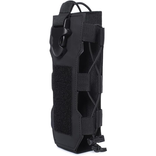 Molle Kettle Bag Camping Lightweight Water Bottle Bag for Backpack Attachment (Black) 1