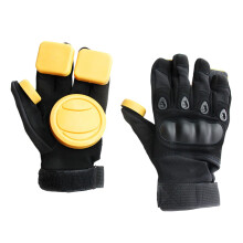 Outdoor Sliding Gloves for Downhill Longboarding - Protective Slide Turn Gloves with Slider Pucks, Durable Material, Adjustable Size