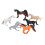 6 stücke Pferd Figuren Set Kinder Simulierte Nette 6