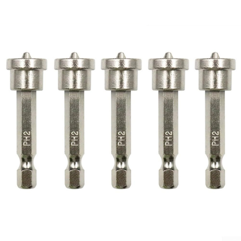 Drywall Screws Driver Bits With Strong Grip And Accurate Positioning, 1/4Inch Hex Shank, Ph2 Tip, Magnetic 9382693940063