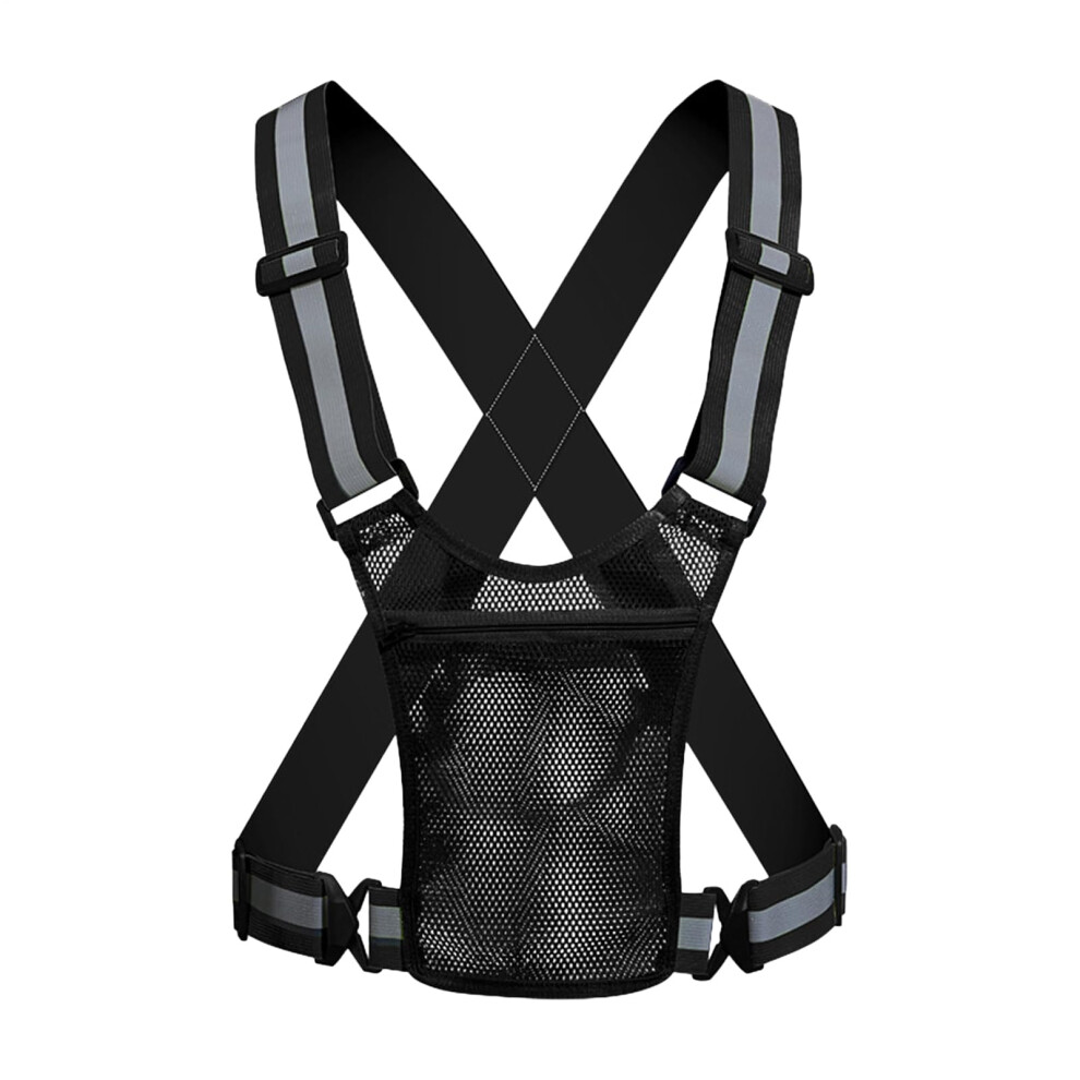 Reflective Running Vest Visibility, Lightweight, Adjustable, Breathable Safety Harness 9382693766526