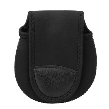 Fishing reel bag, waterproof protective cover for fishing reels and bait, black