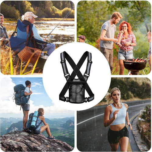Reflective Running Vest  Visibility, Lightweight, Adjustable, Breathable Safety Harness 2