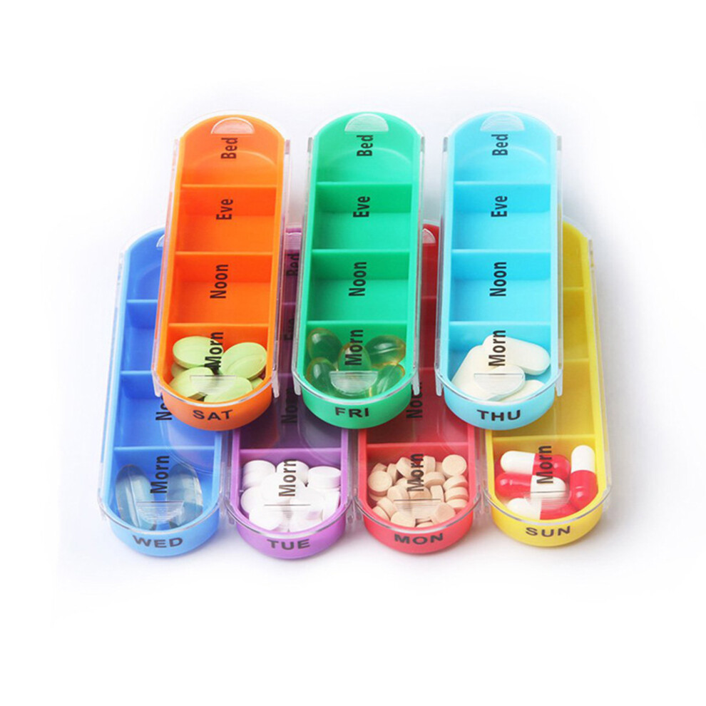 Pillendose fÃ¼r 7 Tage, wÃ¶chentlich, 28 FÃ¤cher,