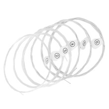 6Piece Classical Guitar Strings, SilverPlated Copper Strings, Durable for Folk Guitar, Acoustic Guitar Replacement Strings, Sound Quality