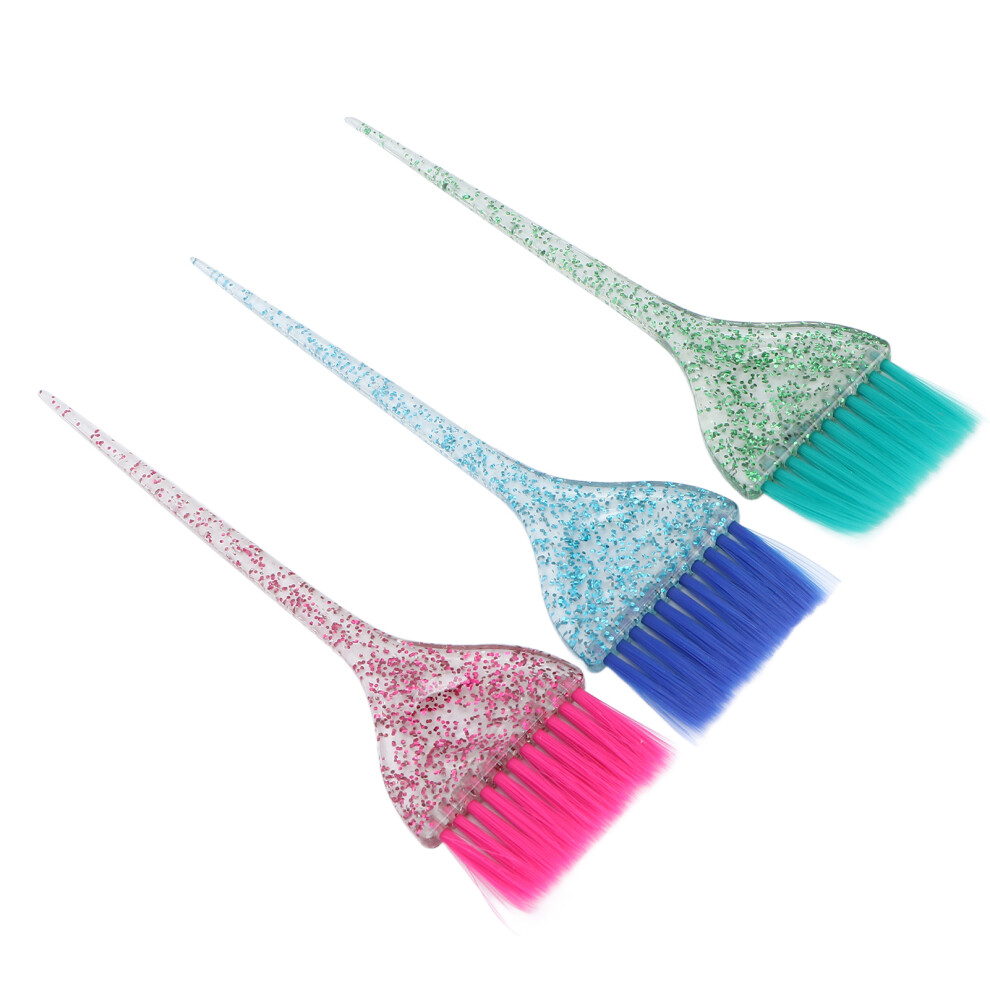 3-teiliges Haarfarbenpinsel-Set, transparentes