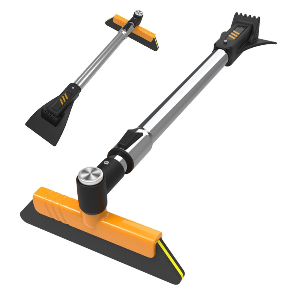 360 Degree Rotation Car Snow Brush, 13 Adjustable Levels, Telescopic Snow Ice Scraper Brush 9347817098051