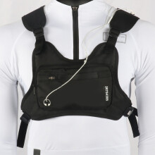 Running Backpack Vest with Phone Holder, High Performance Chest Pack Adjustable Straps for Men Women (Breathable Mesh)
