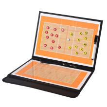 Foldable Volleyball Coaching Clipboard Kit, Plastic, For Practice Drills And Team Strategy, 8.5x11 Inches, Portable