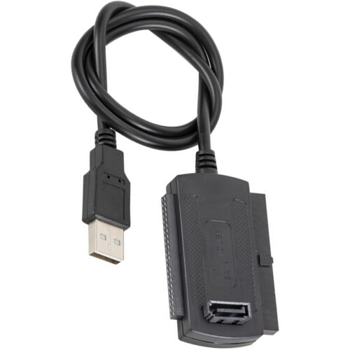 USB to IDE Adapter with Speed Data Transfer for External Hard Drive Docking Station Black 1