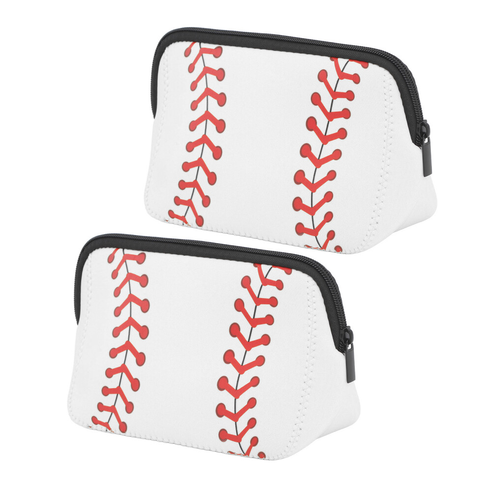 Neoprene Cosmetic Organizer For Daily Use, Zipper Closure Travel Makeup Bag With Compact Design, Waterproof Portable Toiletry Pouch For Women Men,