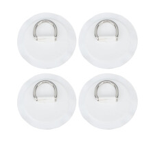 Patch de PVC, material de alta qualidade: Patch de argola em D de PVC durável para acessórios de barcos infláveis. O aço inoxidável garante